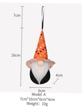 Halloween Rudolph Faceless Doll Pumpkin Bat Dwarf Doll Home