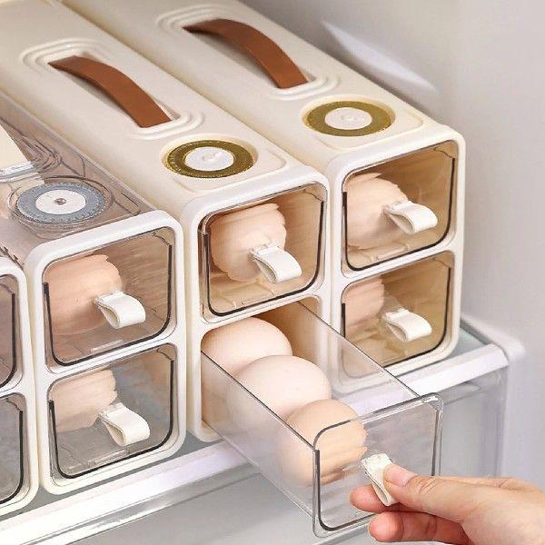 Pull-out Egg Storage Box Durable Washable Egg Container For