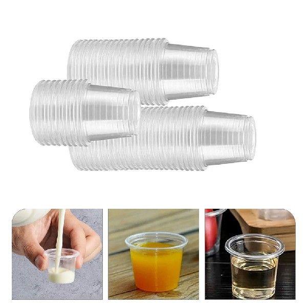 200pcs Small Plastic Cups Cups for Condiments Tasting