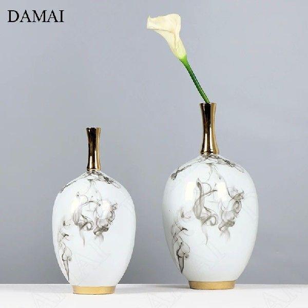 创意细口瓷瓶中国禅墨