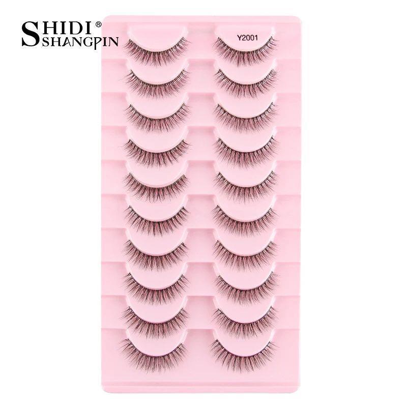 5/10Pairs False Lashes Cat Eye Eyelashes Eyelash Extension