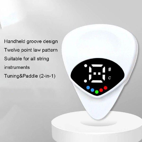 2-in-1 Guitar Picks Tuner Acoustic Guitar Tuner Electric