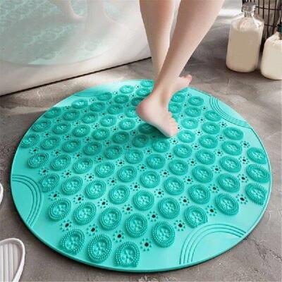 Shower Mat Round Bath Mat Washable for Bathroom Bathtub Pad