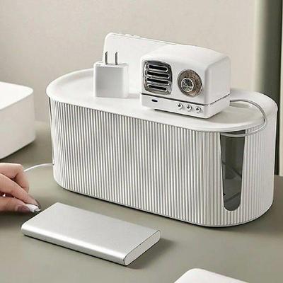 Cable Management Box Organizer Container Strip Protector