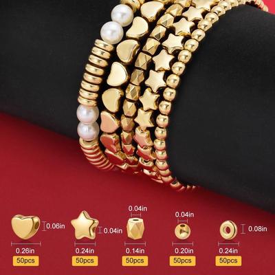 754 Pearl Beads and Spacer Beads Diy Bracelet Jewelry Making