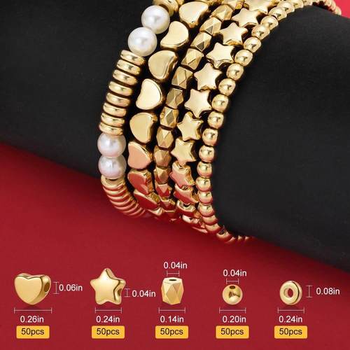 754 Pearl Beads and Spacer Beads Diy Bracelet Jewelry Making
