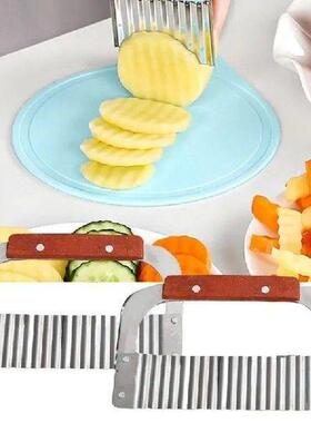 Stainless Steel Crinkle Cutter Stainless Steel Wavy Fry