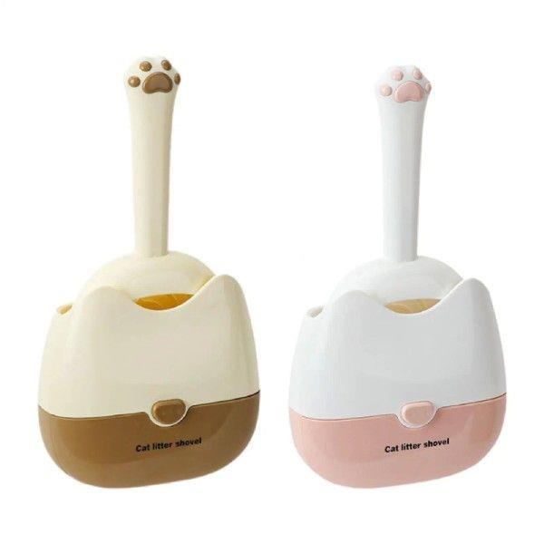 Cat Litter Scooper with Caddy Heavy Duty Large Easy Cleanup