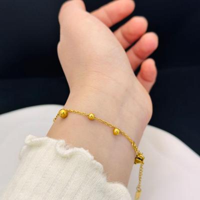 Tibbing Bead Ball Titanium Steel Necklace Women