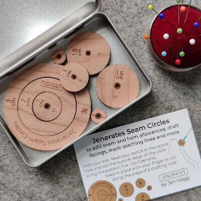 Jenerates Seam Circles, Wooden Circle Quilting Template