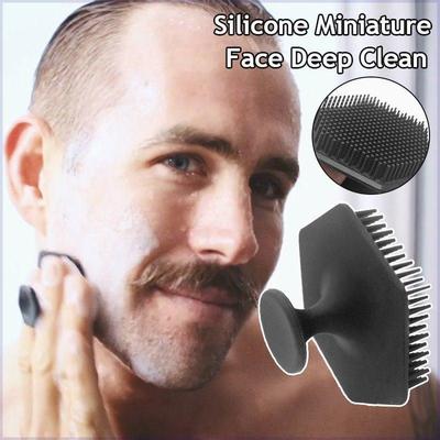Men Facial Cleaning Scrubber Silicone Miniature Face Deep