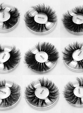 Real Mink 3D False Eyelashes Thick Long Lashes 水貂毛假睫毛