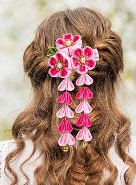 Braids Hanfu Hair Accessories Wedding Tassel Girl Rosy
