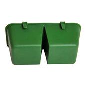 Contiguous Feeding Trough Bird Two Bowl Boxes Food Basin