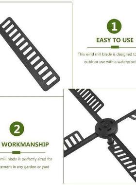 Metal Fan Blades Man Toy Chimes Outdoor Plastic Solar Balls