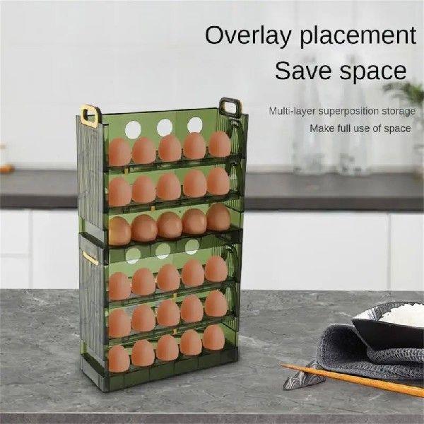 Triple Egg Storage Box Refrigerator Organizer Food