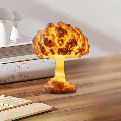 Mushroom Night Light Ambiance Lamp 3D Printed Aesthetic