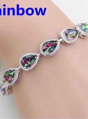 Fashionable and Exquisite Crystal Gemstone Bracelet Temperam