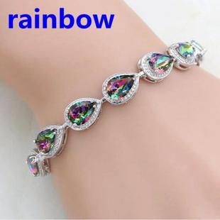 and Bracelet Exquisite Gemstone Temperam Crystal Fashionable