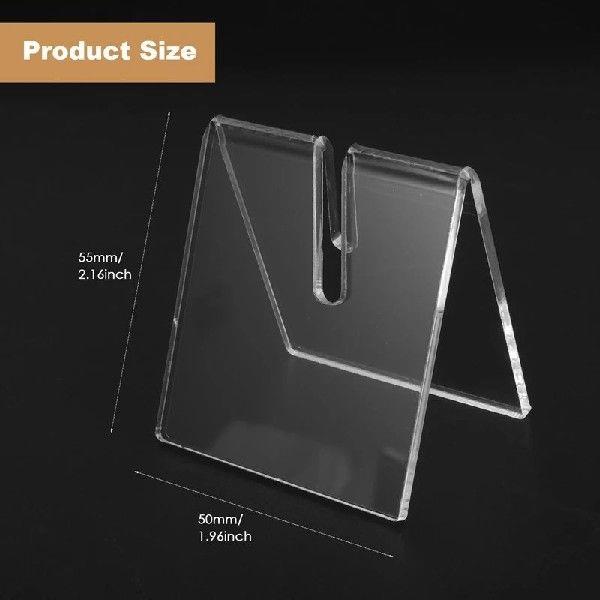 10PCS Clear Acrylic Knife Blade Display Stand Holders