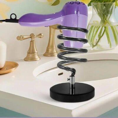 Plastic Countertop Hair Dryer Holder Marble Base No Punch