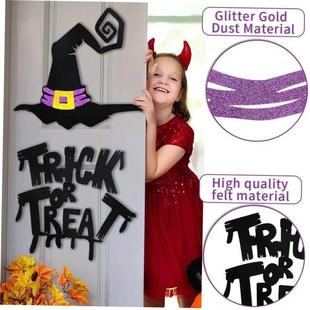 Felt Cloth Devil Decoration Home DIY for Halloween Stickers