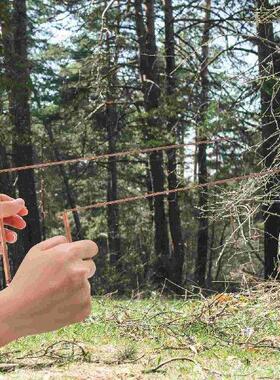 2 Pcs Stop UV Flashlight Metal Dowsing Rod Pen Copper Rods