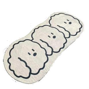 Livingroom Plush Fluffy Motley Home Carpet Rug Decor Round