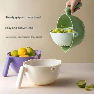 Strainer Kitchen Rotating Double Drain Bpa Layer free