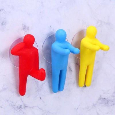 6 Pcs Bathroom Hooks Towel Hangers Storage Toothbrush