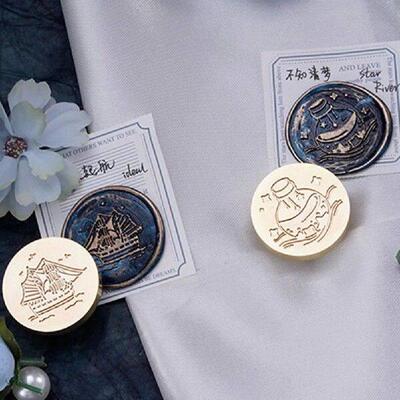 Deep Sea Series Sealing Wax Stamp Heads 3D Brass Sealing