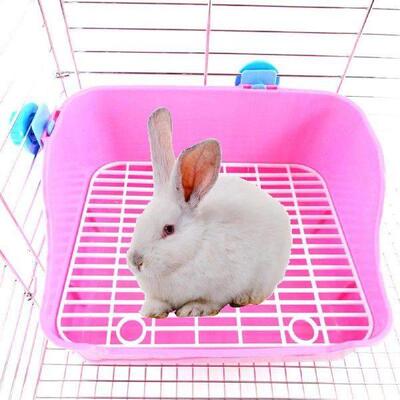 Rabbit Toilet Box Trainer Potty Corner Tray Cage Litter