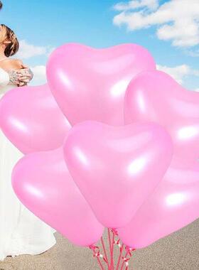 20 Pcs Heart Balloon Balloons Baby Shower and Shape Latex