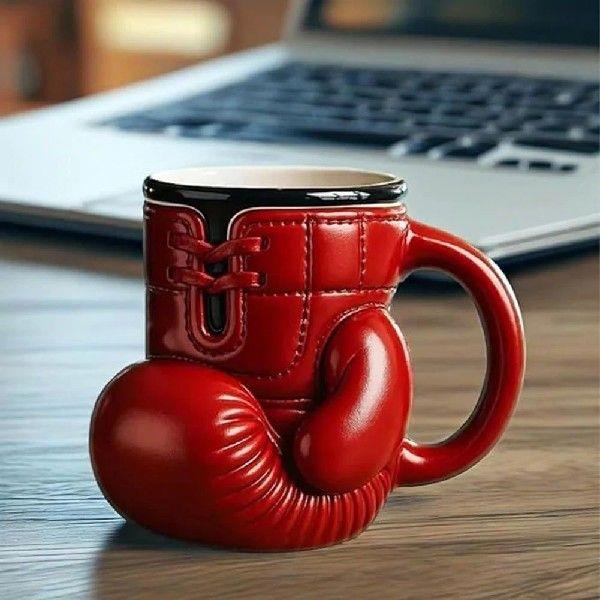 Boxing Coffee Mug Boxing Themed Tea Cup Sports Themed Mug
