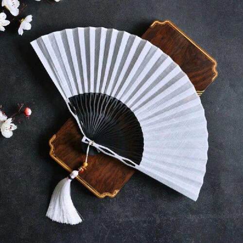 1pc Aluminum Alloy Edge Fracture Fan Chinese Style Portable