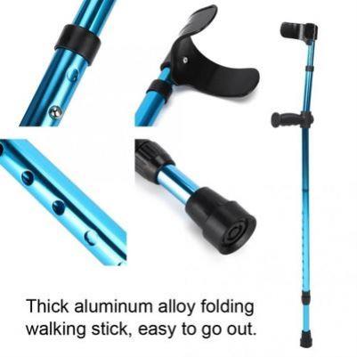 portable folding walking stick poles canes crutch crutches