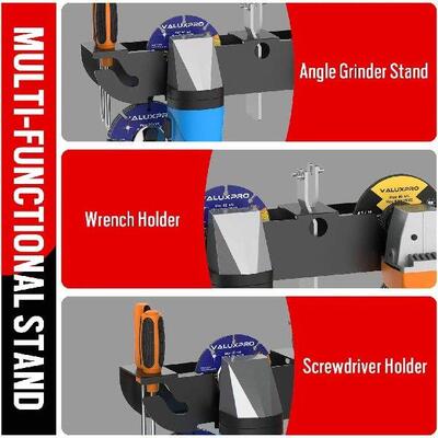 Angle Grinder Holder for Cutters Polishers with Cord Garage