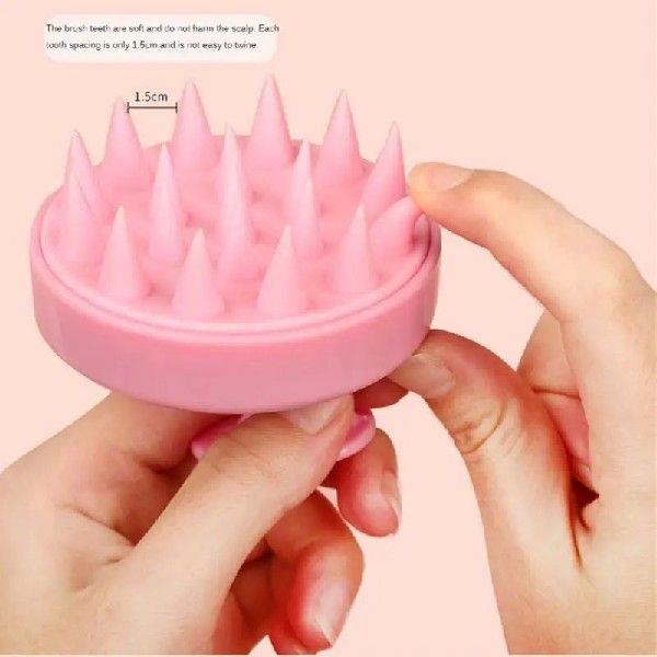 1PC Scalp Massage Brush Hair Wash Brush Heart-shaped