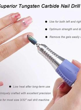 Nail Drill Bits for Acrylic Gel Nails Tungsten Carbide Nail