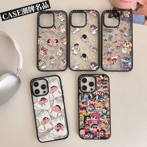 蜡笔小新适用iPhone17Promax苹果16Pro手机壳13潮牌14防摔套15卡通16Promax可爱17Pro女款Plus磁吸Air轻奢12