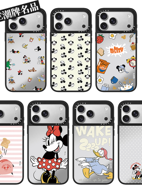 CA迪士尼米奇12适用iPhone17Pro苹果16Promax手机壳13镜面14防摔套15卡通16Pro可爱17Promax男女款Plus磁吸11