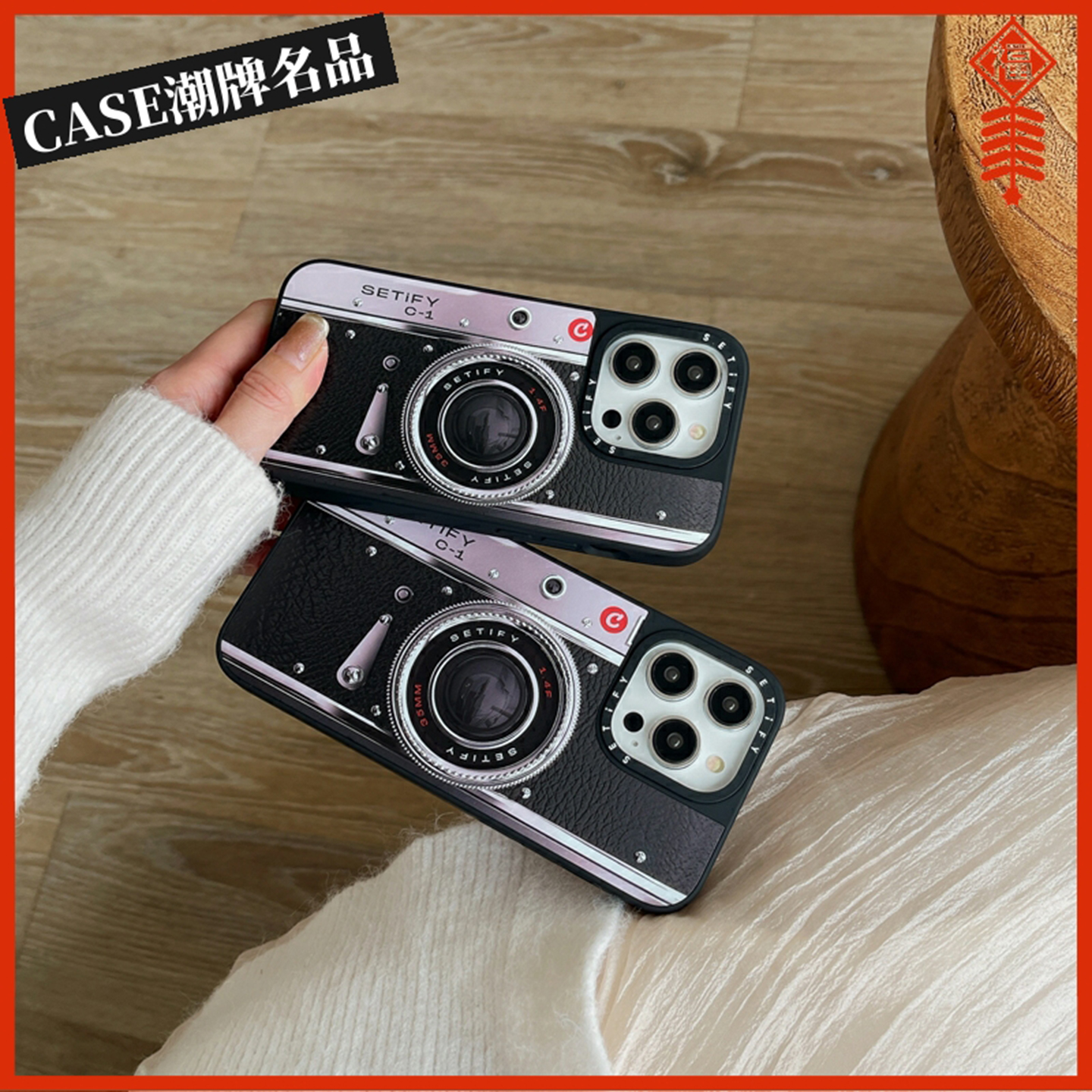 CASE复古照相机适用iPhone17Promax苹果16Pro手机壳13潮牌14防摔15个性16Promax创意17Pro磁吸Plus女款Air/12