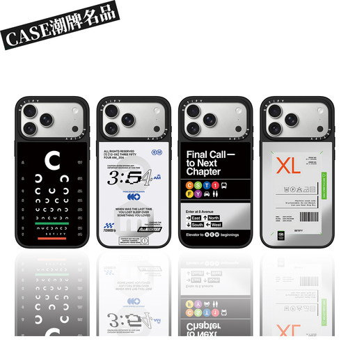 CA个性标签适用iPhone17Pro苹果16Promax手机壳13镜面14潮牌15防摔套16Pro小众17Promax创意Plus磁吸12轻奢11