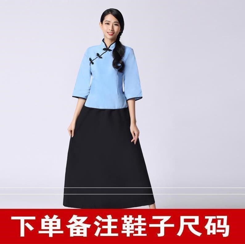 新款民国服装女学生装国民时期照男伴郎团复古风演出服五v四青