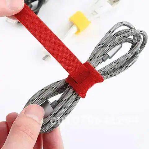 50pcs T-type Magic Cable Tie Wire Reusable Cord Organizer