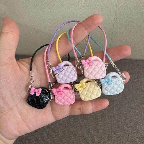 Sweet Kawaii Bow Bag Pendant Cute Charms Cotton Doll Dress