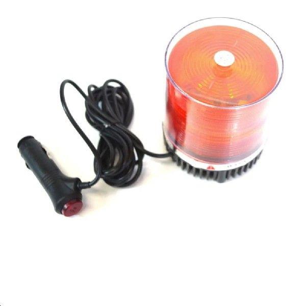 12 Volt Magnetic Warning Strobe Light Beacon Orange /