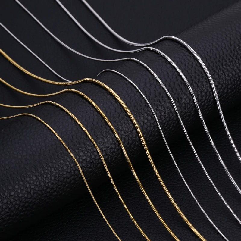 Stainless Steel Snake Chain Necklace Chains for DIY for Wome