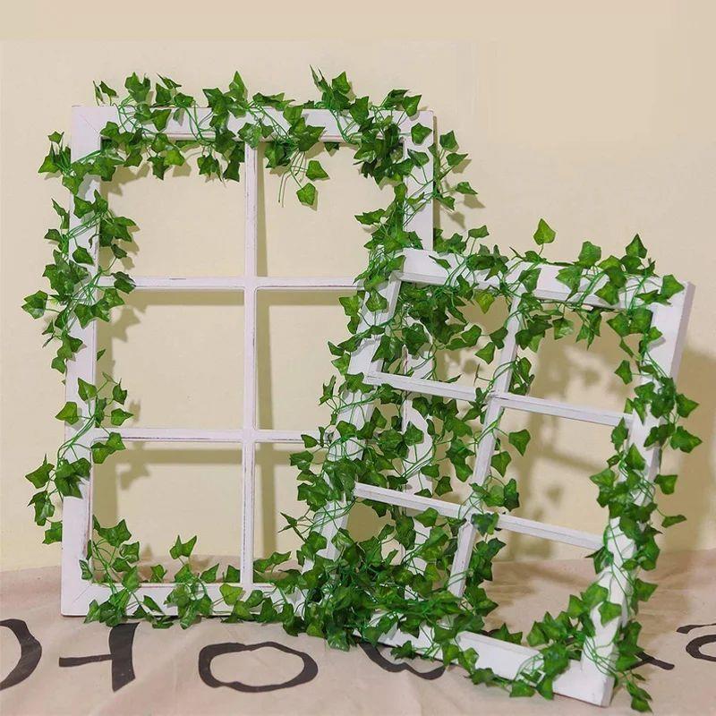 6pcs Artificial Ivy Leaves Plants Garland Plant Vines Fake F