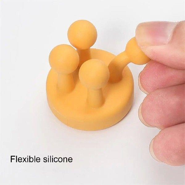 Silicone Toothbrush Holder Silicone Bathroom Hook Foot Hook